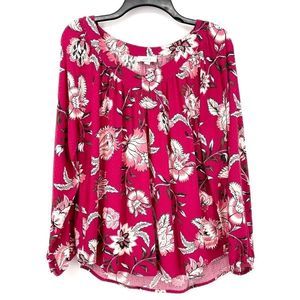 Loft floral peasant Top
